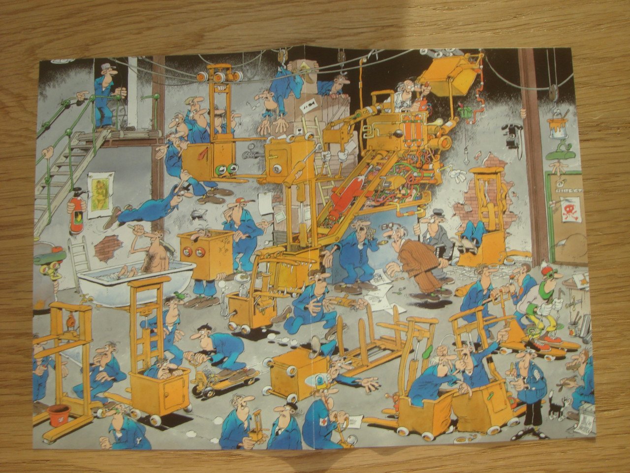 Complete Jan van Haasteren puzzel Karren maar 1000 Stukjes