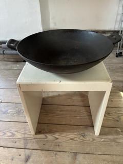 Gietijzeren wok