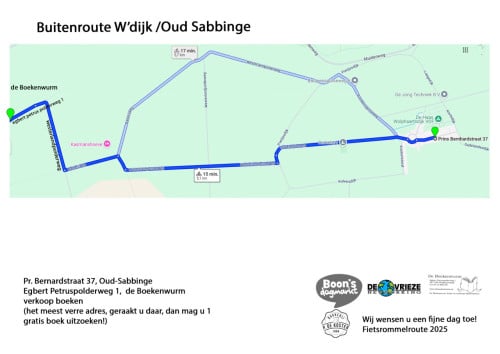 Een bonus voor uw bezoek op 5 juli tijdens de Fietsrommelroute W'dijk