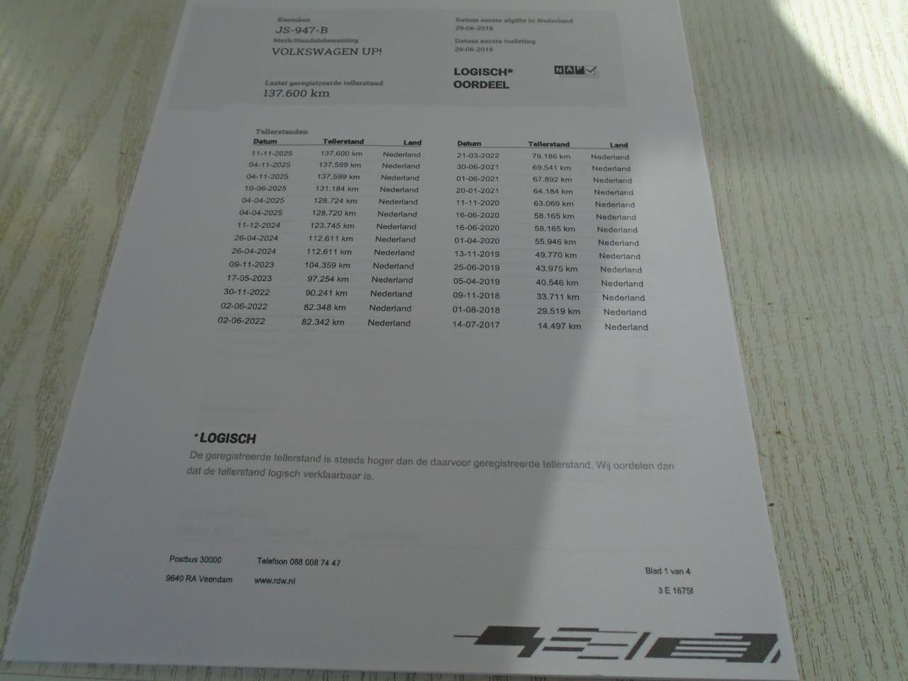 VW Up!  met AIRCO