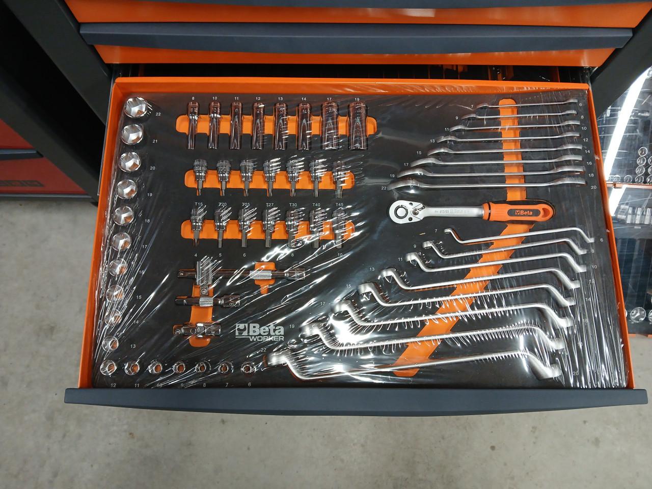 Gereedschapskar Beta RSC24/7 gevuld met BW 5924E/M