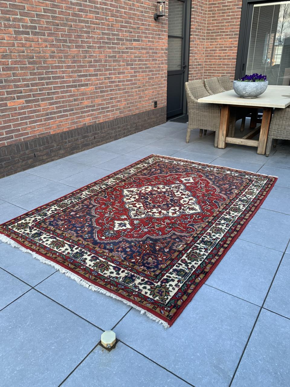 ❣️Waanzinnig Leuk Kleurrijk Vintage Vloerkleed Zuiver Scheerwol ❣️