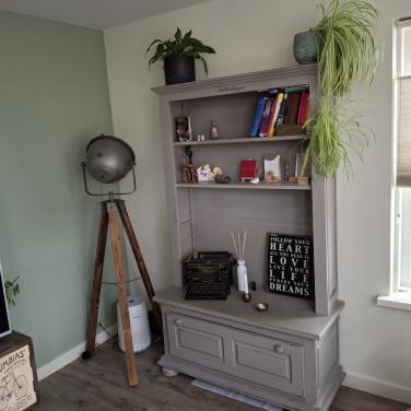 Brocante bibliotheekkast