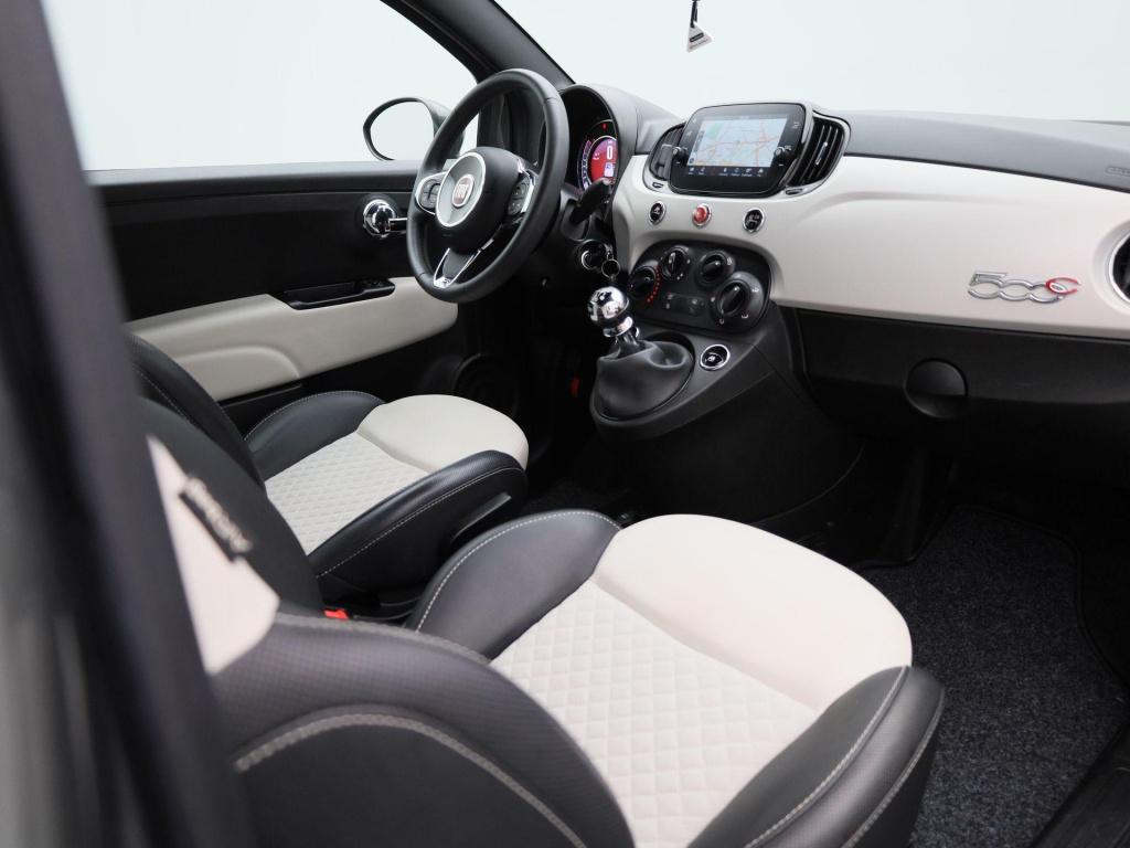 Fiat 500 C 1.0 hybrid star | cabrio | parkeer sensoren | navigatie | half l