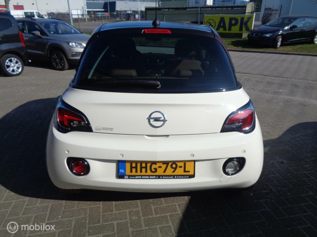 Opel Adam 1.4 74kw glam/airco/pdc/17'' lm velgen/bi color/half leer/special