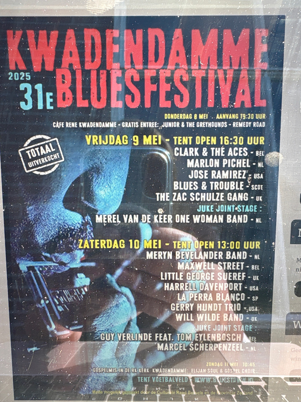 4 weekendtickets Bluesfestival Kwdendamme 9 & 10 mei 2025