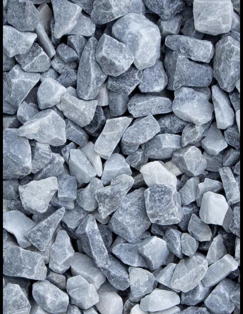 Ice Blue split incl witte grind matten 20m2