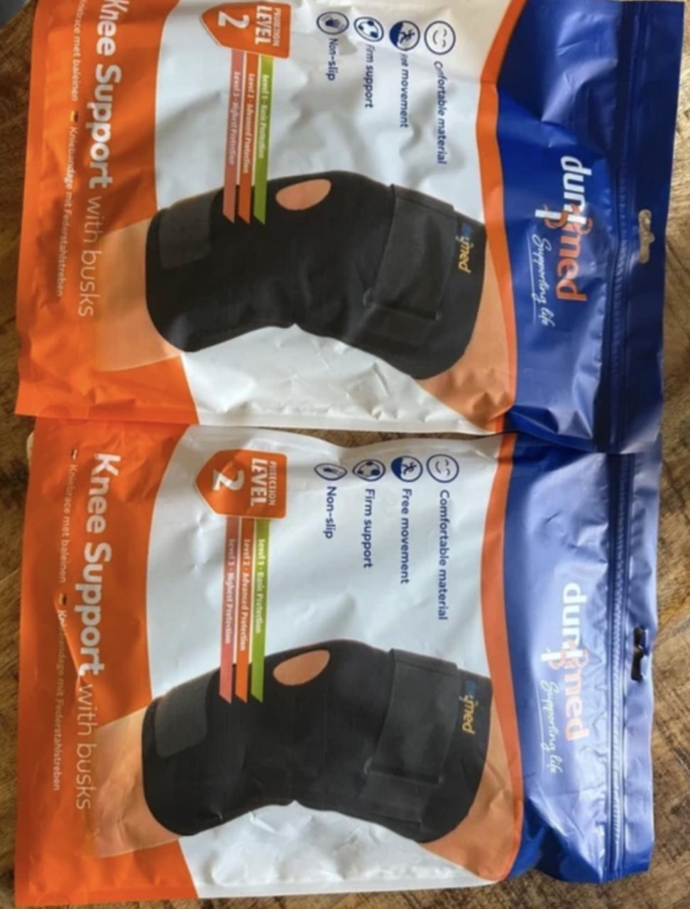 Kniesteunen maat M. Nieuw in verpakking