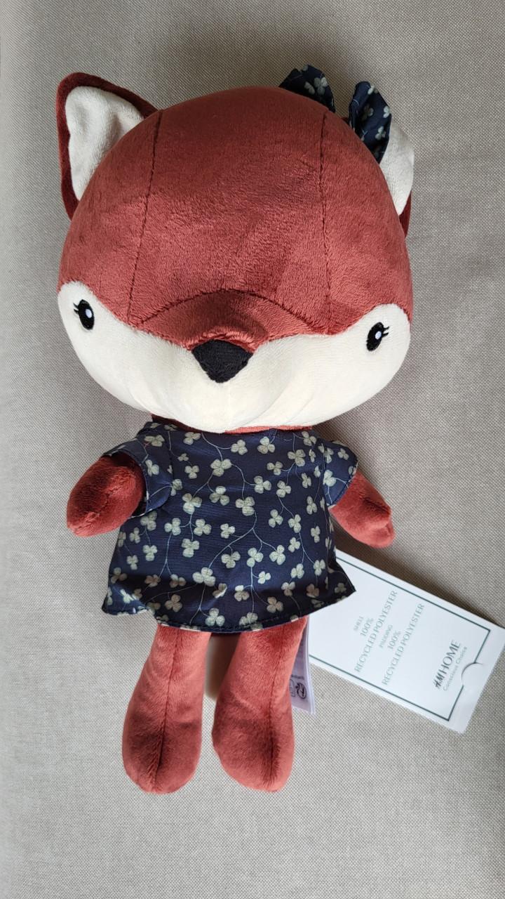 H&M Home knuffel vos met jurkje - NIEUW
