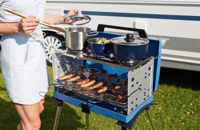 Campingaz 3-pits kooktoestel met grill.