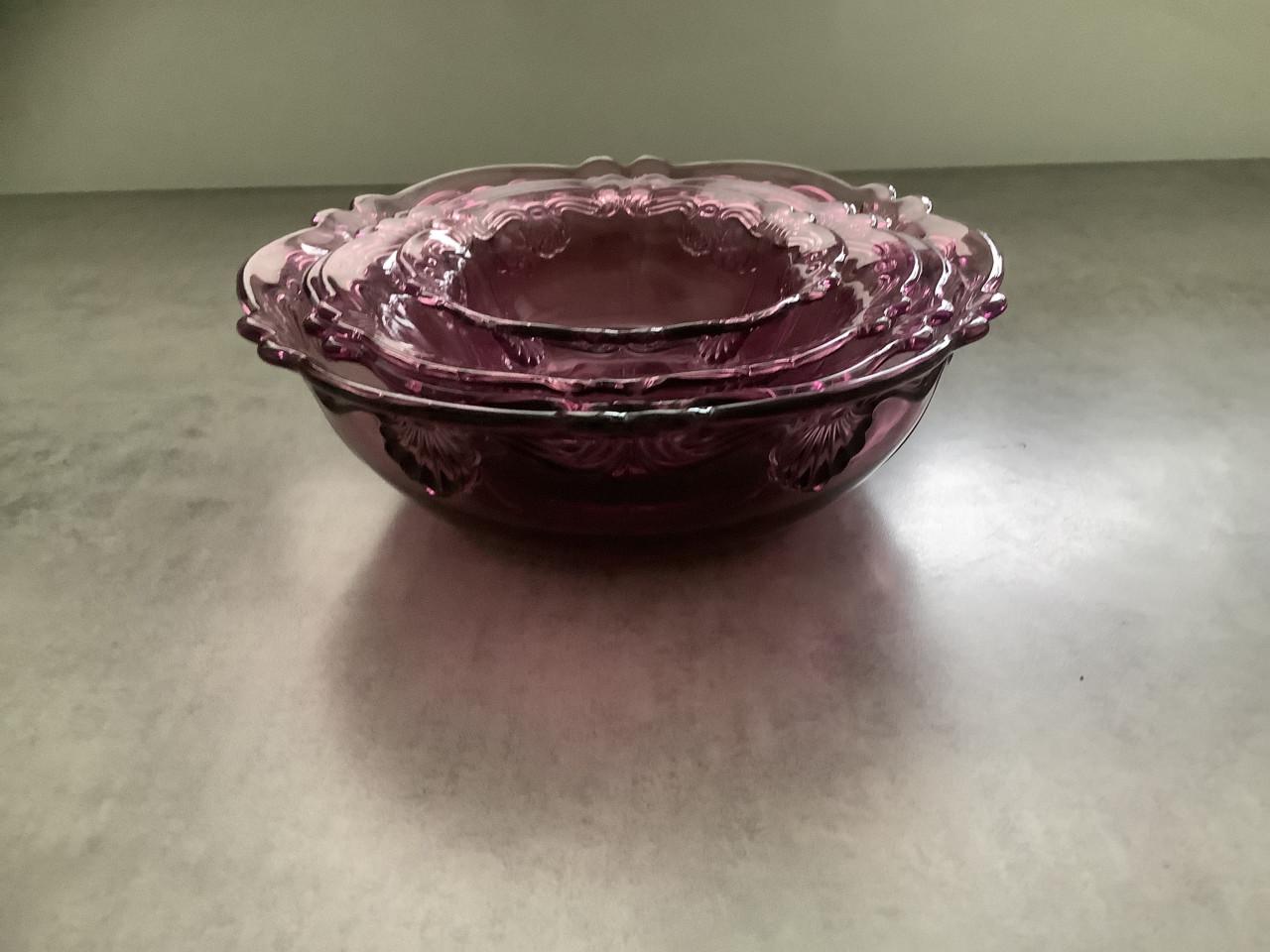 Jaren ‘50 Persglas Nest Schalen - 4 stuks