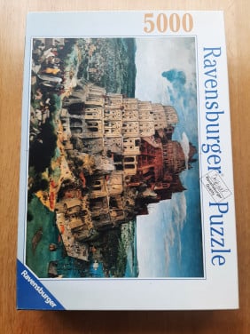 Puzzel, 5000 stukjes, afb. Toren van Babel.