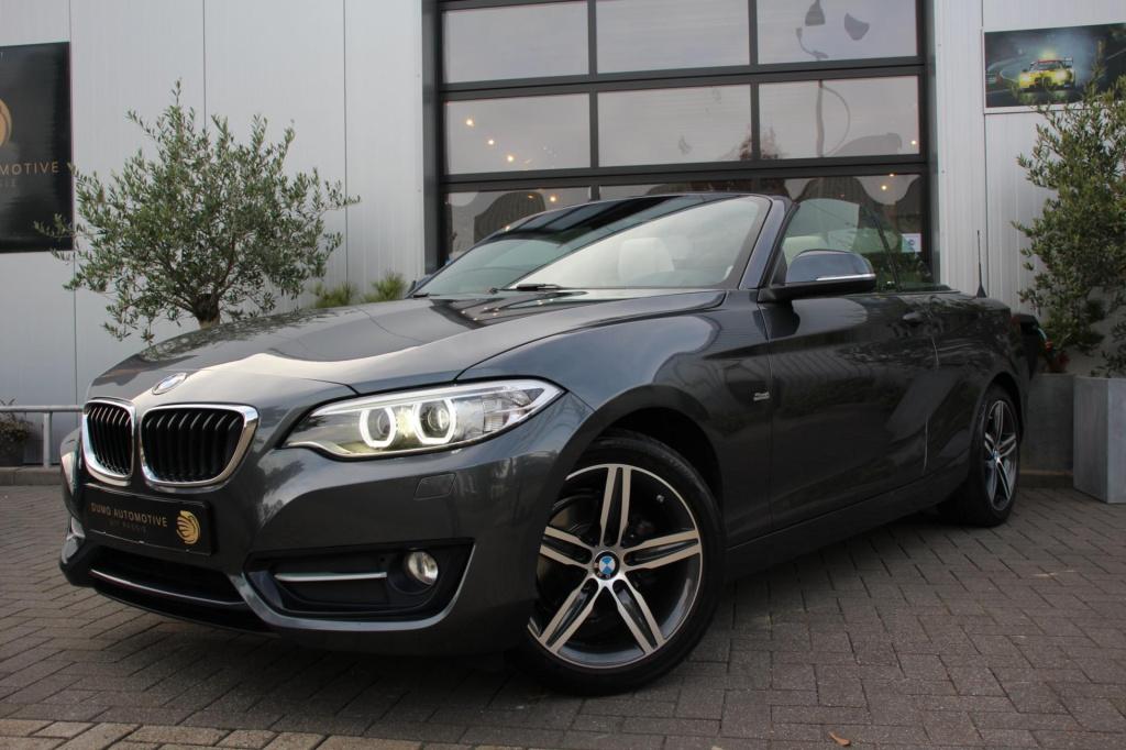 BMW 2-serie cabrio 218i sportline - leder - navi - led - pdc - stoel verw -