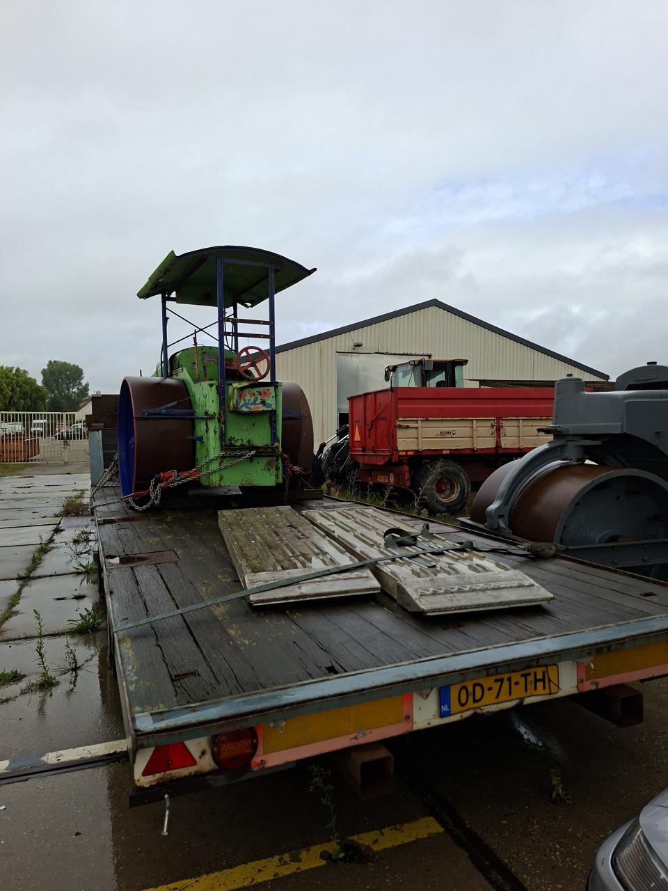 Walsen HAM, Kraan, oplegger Van Hool, BM tractor