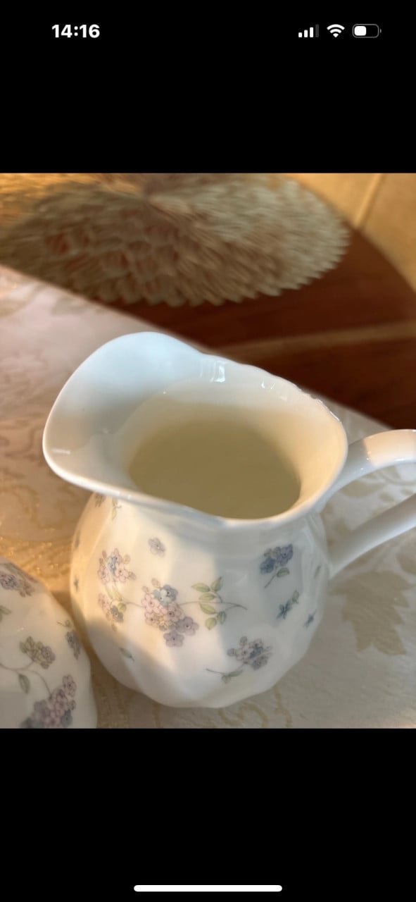 Wedgwood melkkannetje + suikerpotje