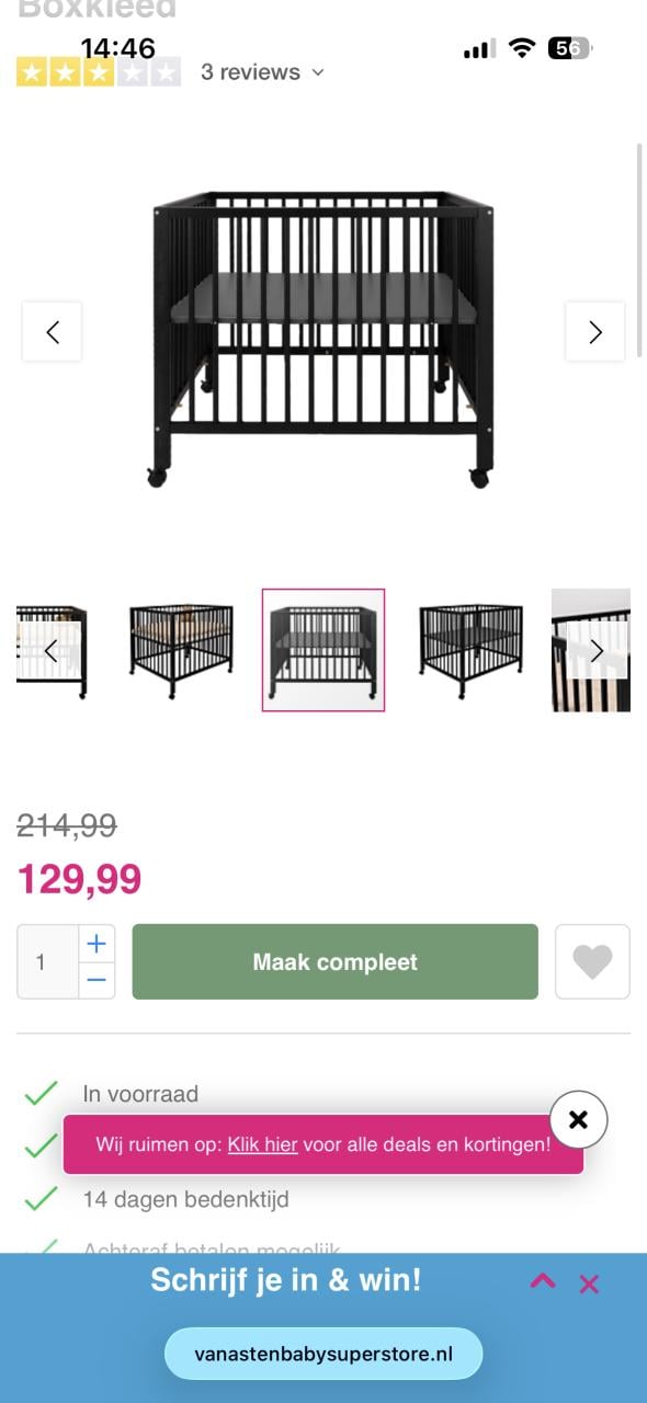 Box vierkant met wielen