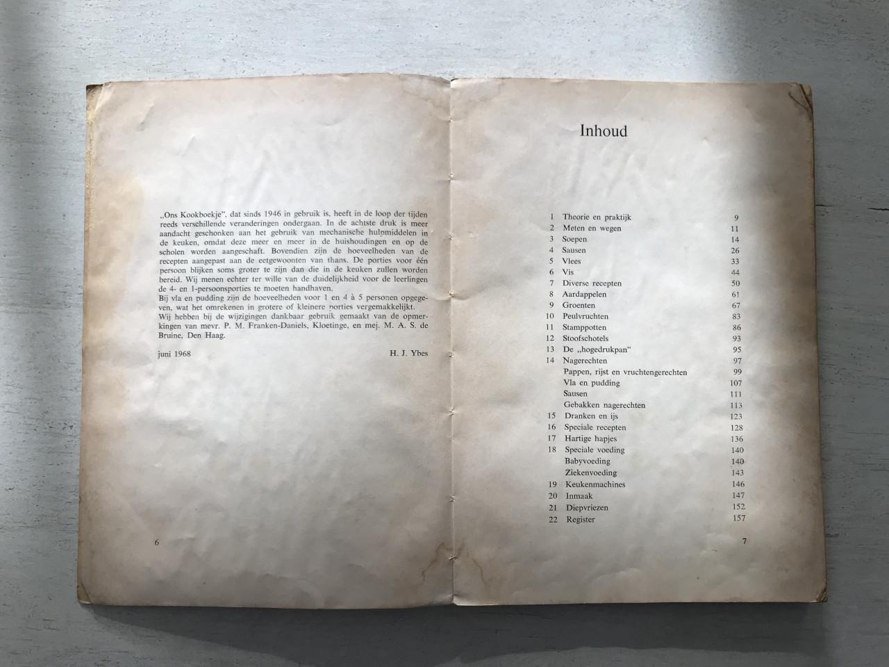 Ons kookboekje uit 1968