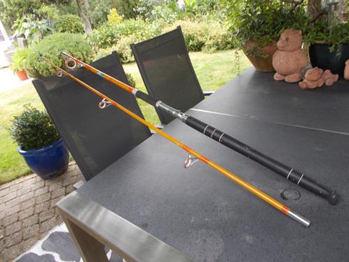 Tweedelige boothengel Shakespeare lengte 250 cm , w.g. 250 gram
