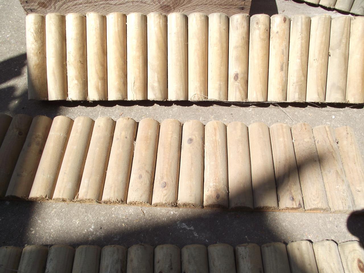 Houten tuin rolborder / palisade