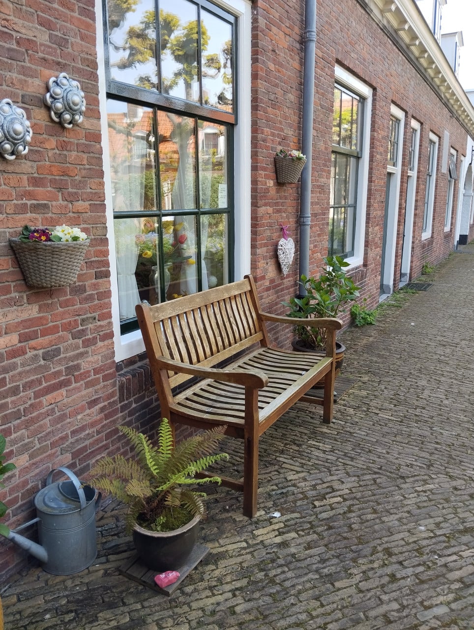 Teak houten tuinbank