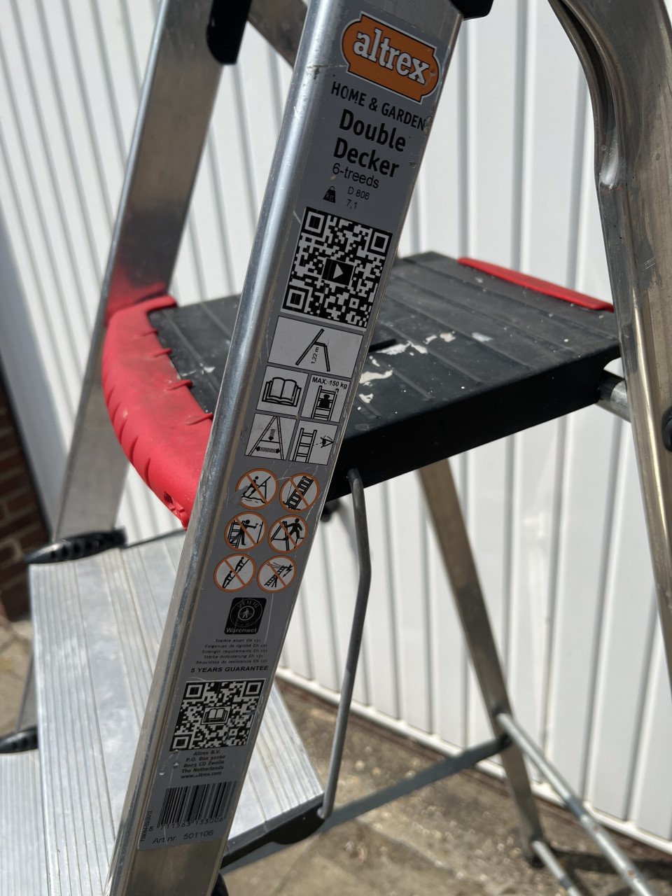 Altrex Huishoudtrap Double Decker 6 Treden winkelprijs €116,- als nieuw