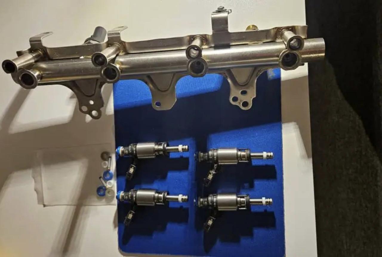 Vag injectoren met hogedrukbrandstofrail