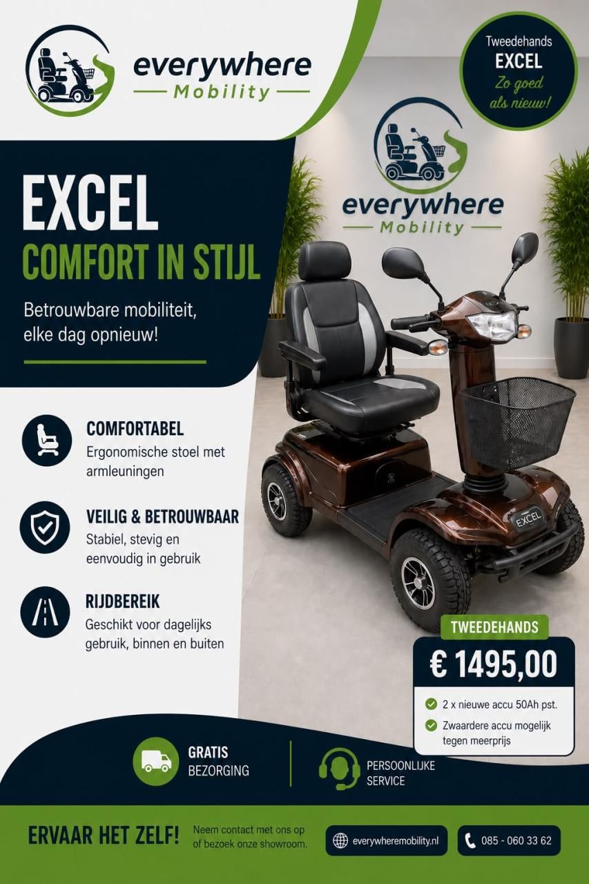 Tweedehands Scootmobielen bij Everywhere Mobility