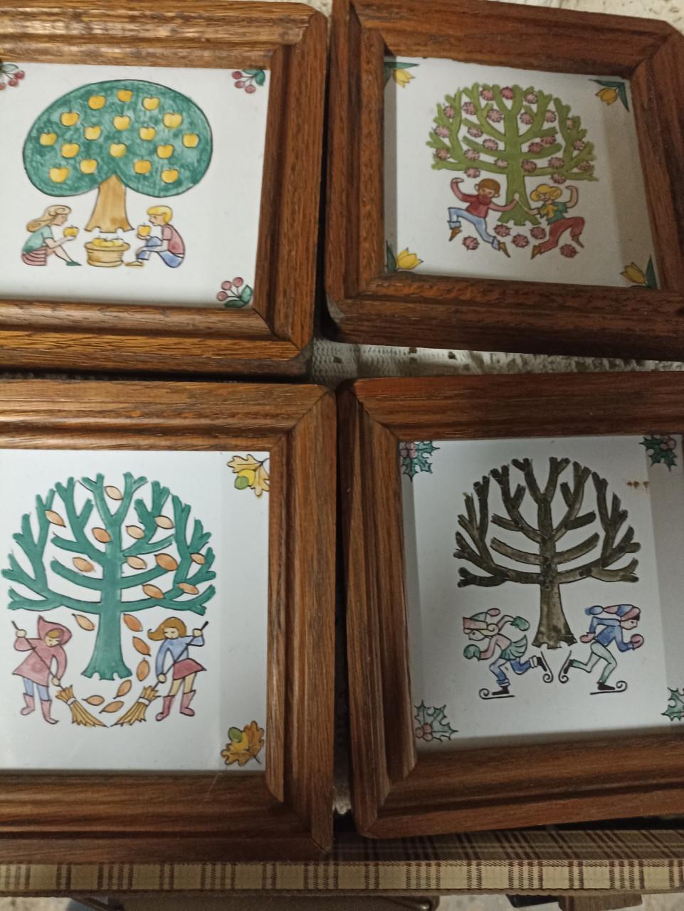 Westraven keramiek DE 4  JAARGETIJDEN"