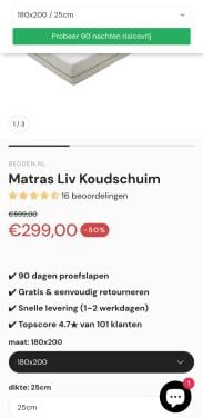 180x200 koudschuimmatras 200x180 stevige matras