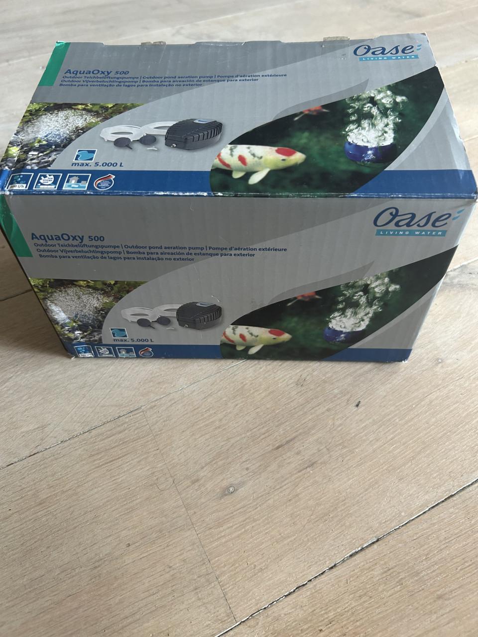 Te koop nieuw in doos oase lucht pomp aqua oxy 500