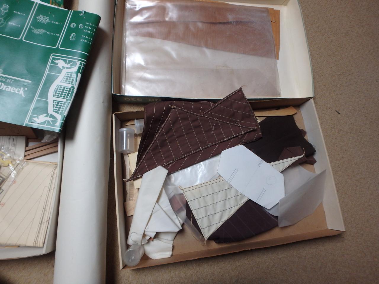 Modelbouw materiaal  Kon . Jacht  De Gouden Draeck     76 cm