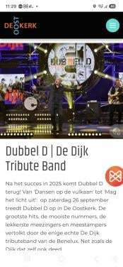 2 Tickets Dubbel D - De Dijk Tribute