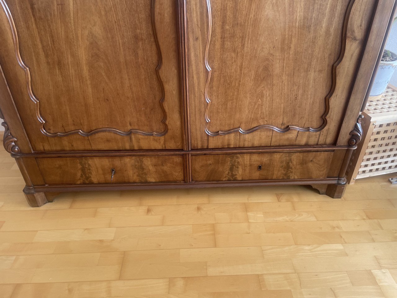 Eikenhouten kast vintage