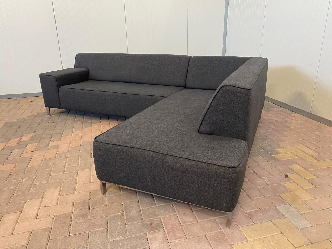 GRATIS LEVERING HEEL NL Montel Donkergrijs Hoekbank