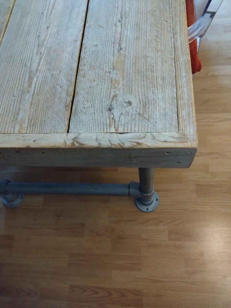 Robuuste eettafel 199x85 cm