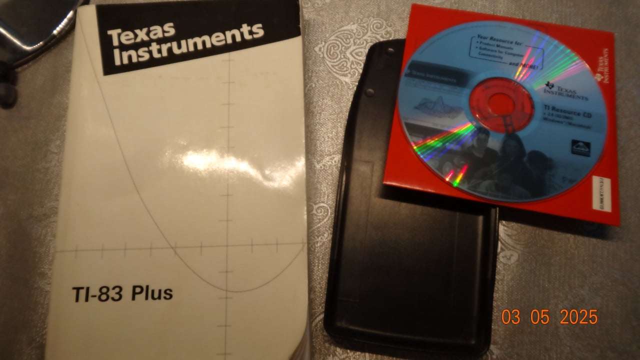 Perfect werkend Texas instruments TI-83 plus grafische rekenmachine