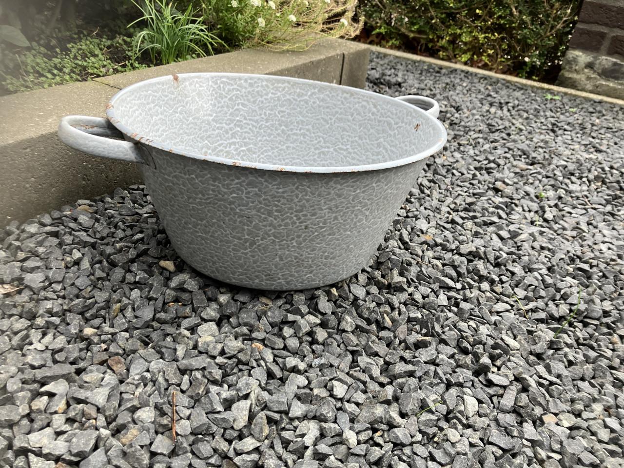 Emaille wasteil / bekken 2st.