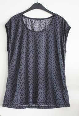 Grijs tshirt met  print maat xl