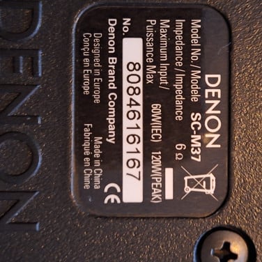 Luidsprekers Denon SC M37