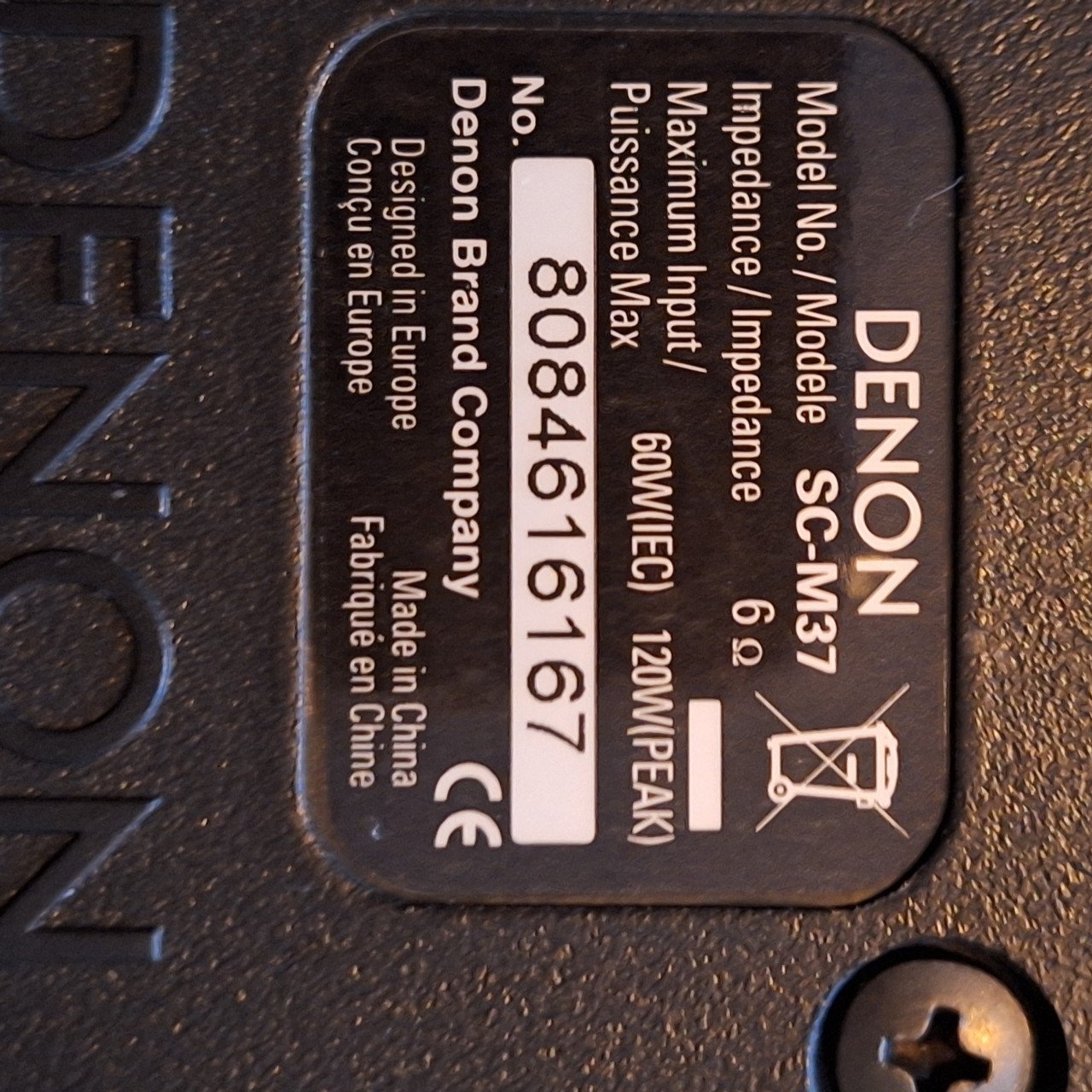 Luidsprekers Denon SC M37