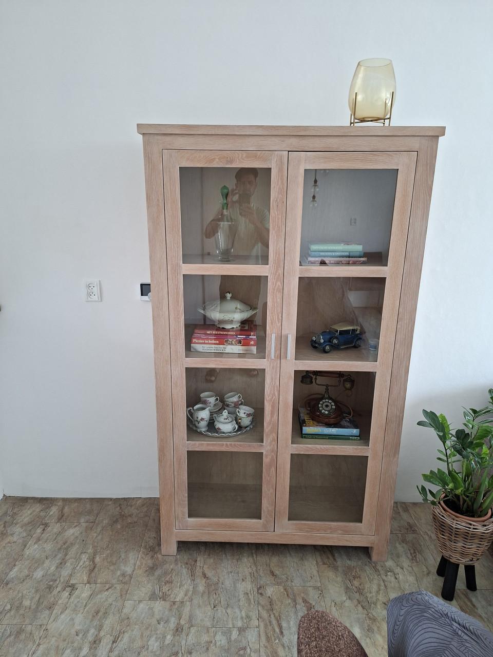 Massief eiken met een white wash set