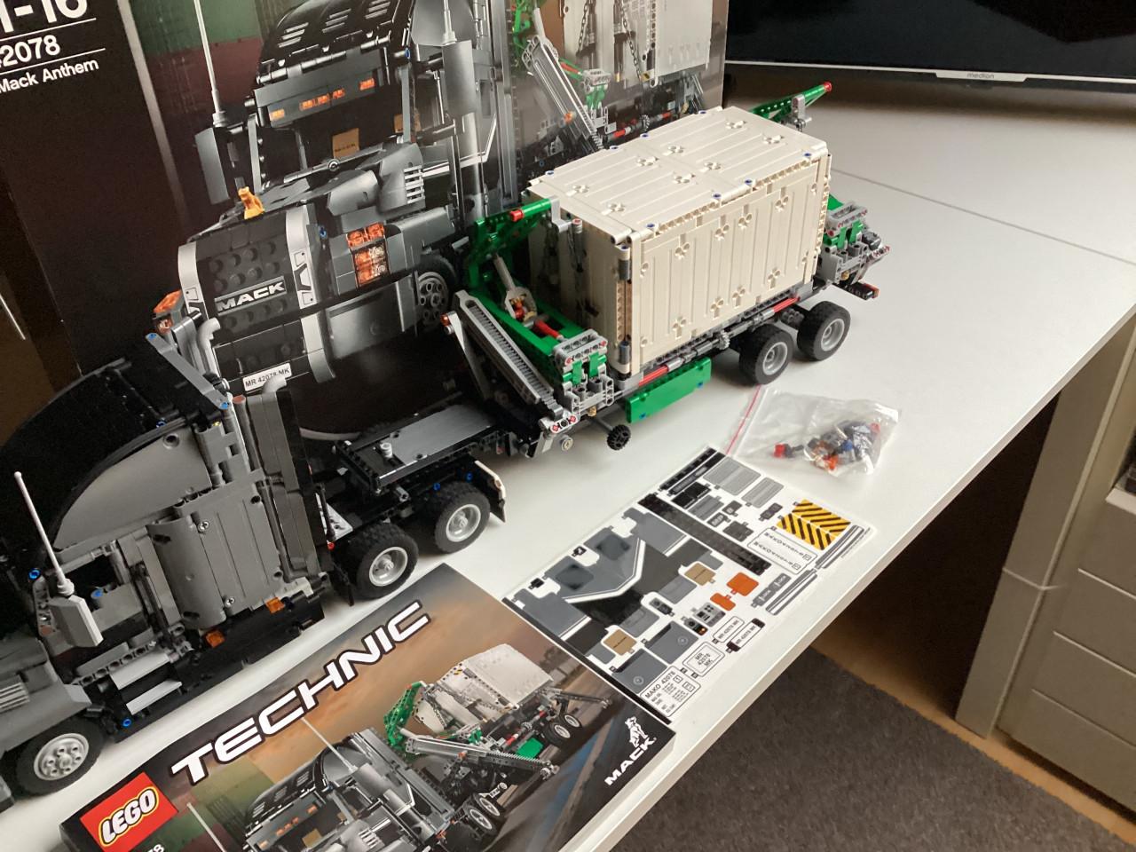Lego Technic set 42078 Mack Anthem, in nieuwstaat, 1x gebouwd.