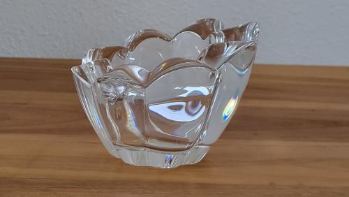 Waxinelichthouder sfeerlicht kristal bloemvorm