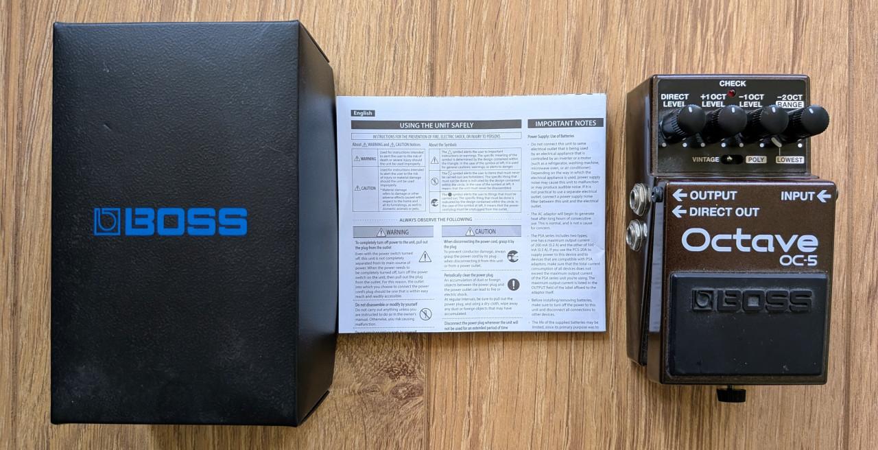 Boss OC-5 octave pedal voor de (bas)gitaar