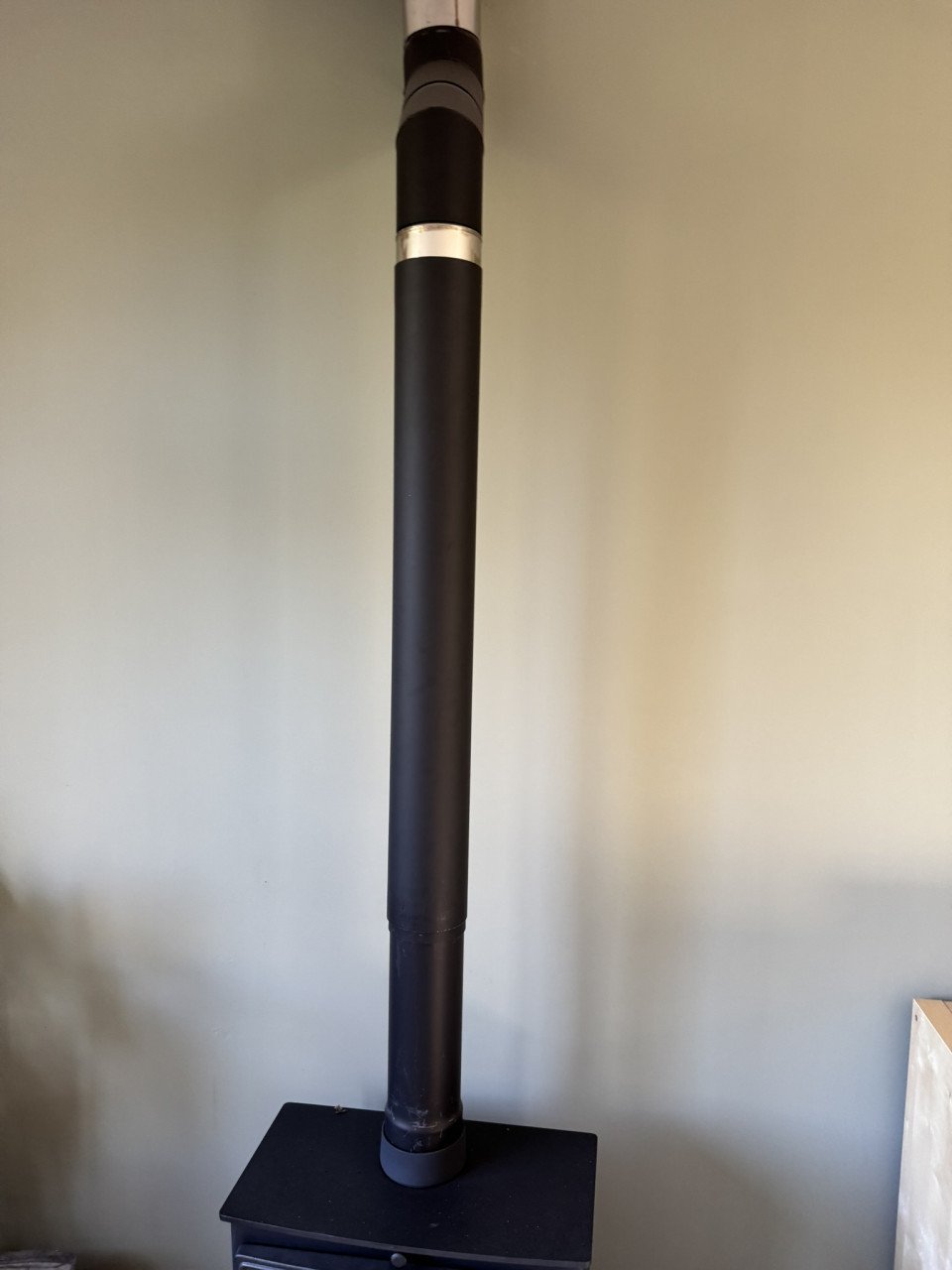 Houtkachel met 130 mm rookkanaal