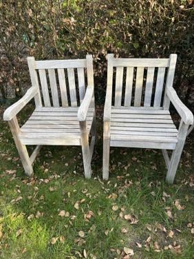 Tuinstoelen teakhout