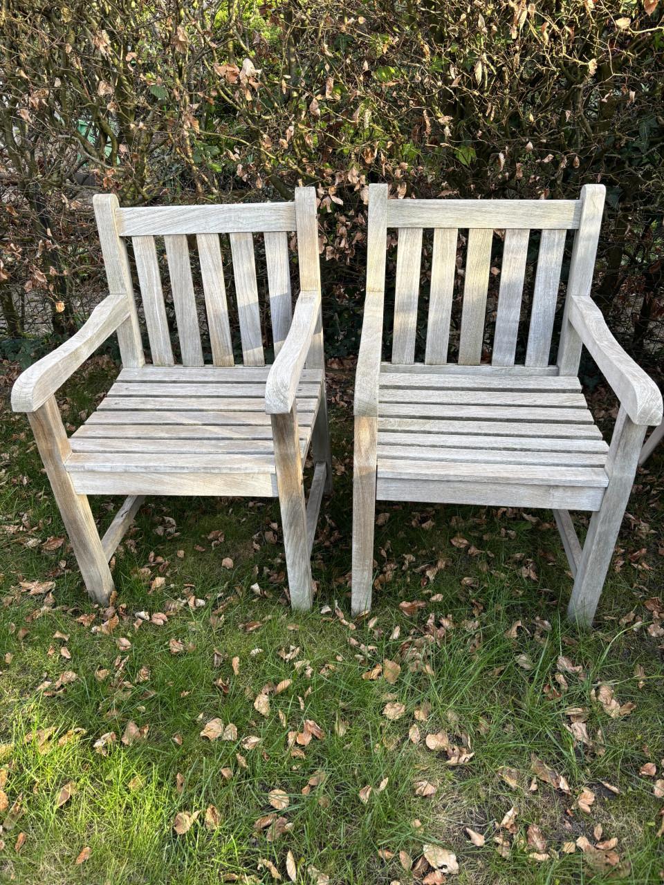 Tuinstoelen teakhout