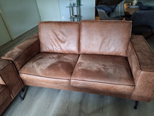 Cognac kleurig bankstel