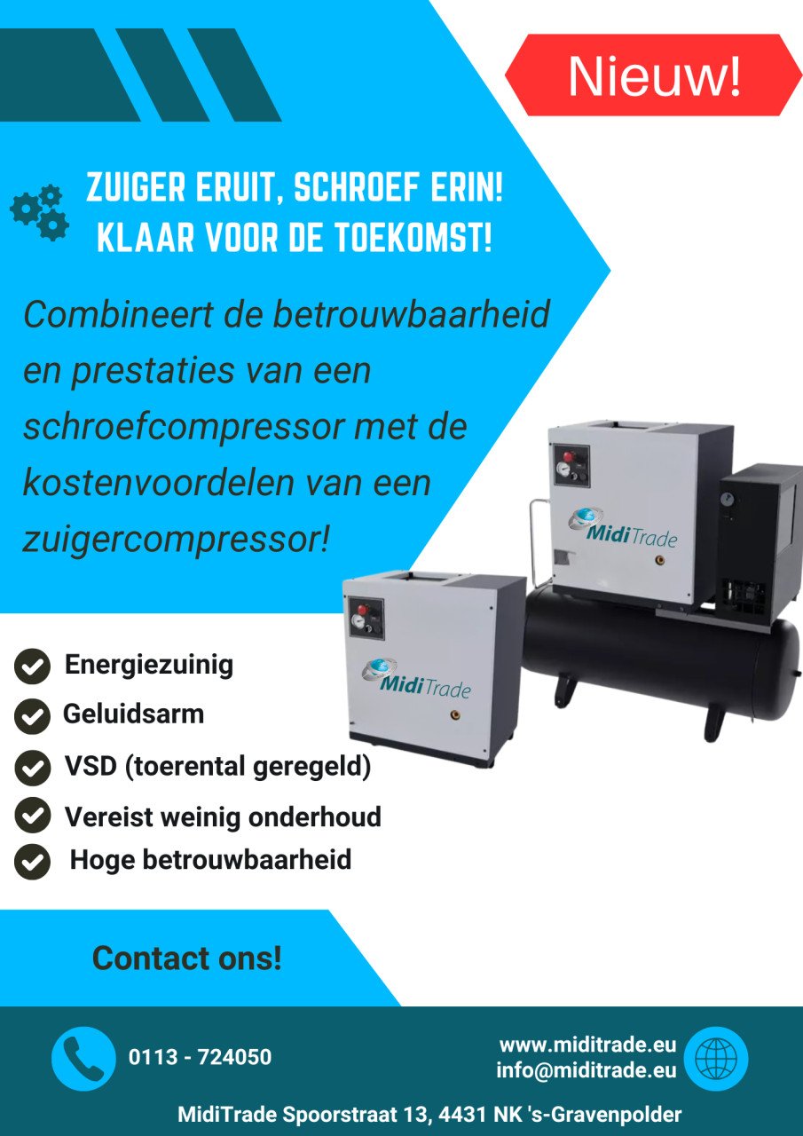 Nieuw! Revolutionaire schroefcompressor