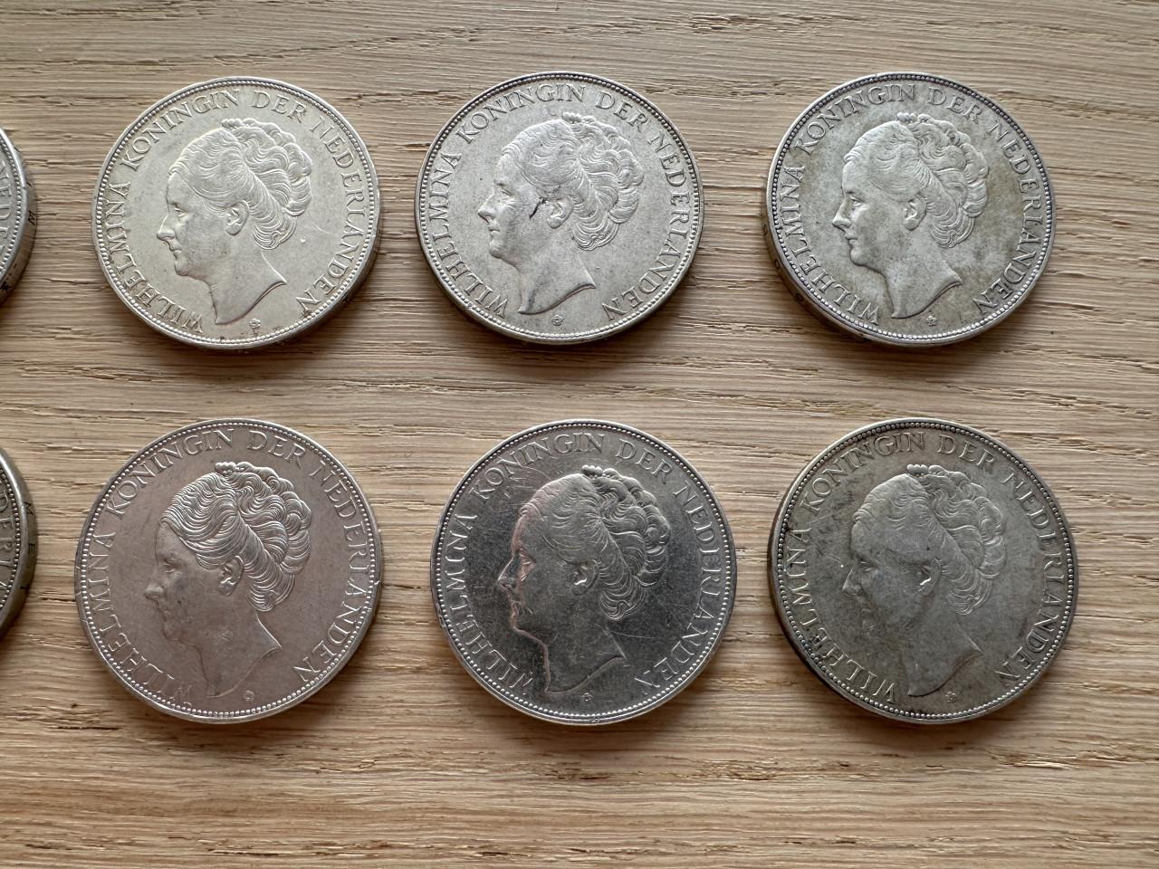 10x rijksdaalder Wilhelmina (1929-1943)
